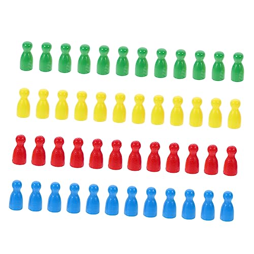 UPKOCH 48 Stück Kinder schachspiel kinderschachspiel schachfiguren lustiges Brettspiel Schachbrett-Familienspiele menschliche Gestalt Brettspiel Schachfigur Holzbrettspiel Schachfigur von UPKOCH