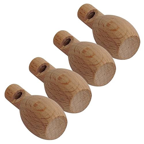 UPKOCH 4pcs Unvollendete Hölzerne Pfeife Kinder Musical Toy Toy Kid's Whistle Toy Holzspielzeug Pfeift von UPKOCH