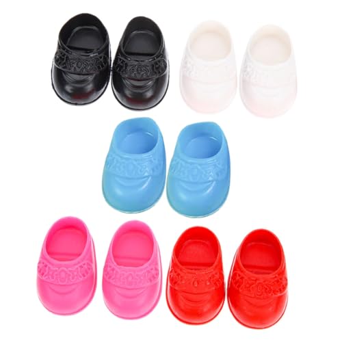 UPKOCH 5 Paar Babyschuhe Tiny House Zubehör Puppenhaus Zubehör Miniatur Puppenhaus Mini Bastelarbeiten Mini Schuhe Mini Puppen Kleinkinder Spielzeug Mini Spielzeug von UPKOCH