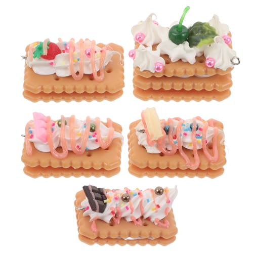 UPKOCH 5 Stück Fake-Cookie-Kekse: Mini-Dessert-Dekorationen – Realistische Spiel-Lebensmittel-Keksmodelle mit Sahne und Früchten für Partyzubehör, Fotografie-Requisiten UPKOCH 5 Stück Fake-Cookie-Kekse: Mini-Dessert-Dekorationen – Realistische Spiel-Lebensmittel-Keksmodelle mit Sahne und Früchten für Partyzubehör, Fotografie-Requisiten von UPKOCH
