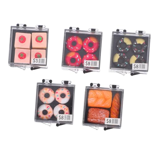 UPKOCH 5 Stück Maßstab Realistische Mini Plastik Kuchen Figuren für Puppenhaus DIY Basteln Bunte Mini Food Dekorationen UPKOCH 5 Stück Maßstab Realistische Mini Plastik Kuchen Figuren für Puppenhaus DIY Basteln Bunte Mini Food Dekorationen von UPKOCH