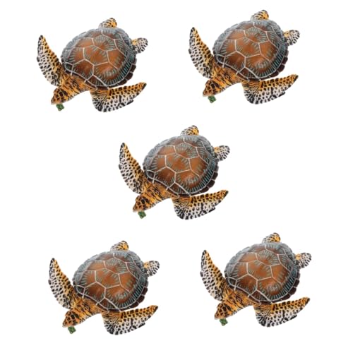 UPKOCH 5 Stück Schildkrötenmodell Schildkröten Dekor Spielzeug Meer Dekor Tierfigur Kleine Schildkrötenfiguren Schildkrötendekoration Kleine Schildkrötenstatue Simulation von UPKOCH