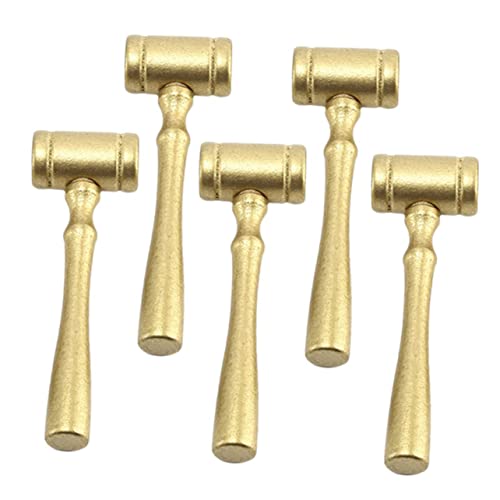 UPKOCH 5 Stücke Richter Hammer Mini Hammer Kleinkind Vakuum Gericht Mallet Hammer Spiel Werkzeuge Aufblasbare Hammer Xylophon Hämmer Babys Mini Hammer Bob Goldene Holz von UPKOCH