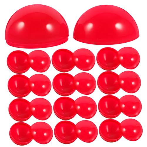 UPKOCH 50 Stück Bälle Aktivität Lottokugel Bälle Ziehen Personalisierte Pongbälle Gummiballmaschine Kapseln Für Verkaufsautomaten Gewinnspiel Spielzeugkapselmaschine Tombola Rot von UPKOCH