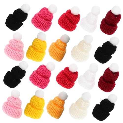 UPKOCH 50 Stück Mini Beanies Kleine Hüte Mini Zylinder Stirnband Kleine Hüte Puppenhut Lustige Mütze Mini Hüte Zwergenhüte Zum Basteln Miniatur Bauhut Mini Strohhut Neuartige von UPKOCH