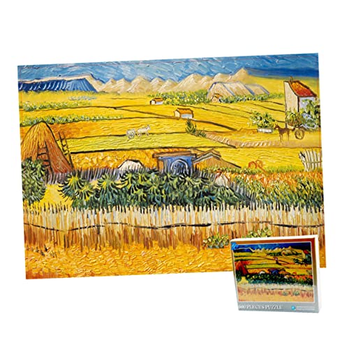 UPKOCH 500 Stück Papierpuzzle Stichsäge Rätsel Vorrichtung Kleinkind-Puzzle Kinderpuzzle Puzzle Für Hundepuzzle Große Puzzles Für Erwachsene Kreis Bildungsspielzeug Yellow von UPKOCH