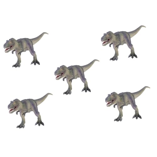 UPKOCH 5St Dinosaurier-Modellspielzeug Dinosaurier-Handwerk Kinder Dinosaurier Tierstatue Dino Figuren Dino bastelset pädagogisches Dinosauriermodell künstlicher Dinosaurier Plastik Green von UPKOCH