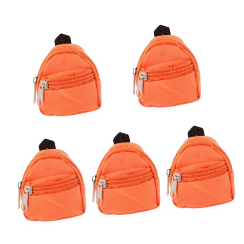 UPKOCH 5St Puppenrucksack Mini-Rucksäcke Mikro-Szenen-Ornament Mini-Schultasche Kinder sammlerstücke Spielzeuge Büchertasche kleines Modell Spielzeug dekorativer Rucksack Stoff von UPKOCH