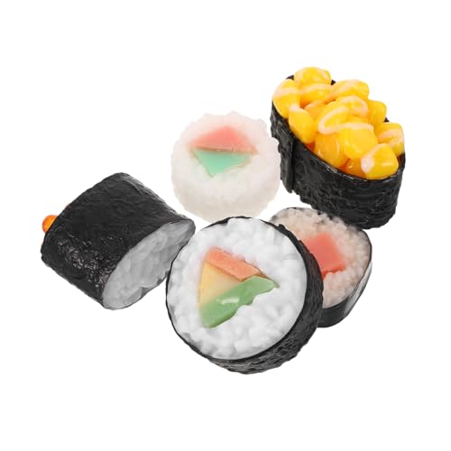 UPKOCH 5 Stücke Japanischen Sushi Modell Realistische Gefälschte Lebensmittel Requisiten Für Restaurant Simulierte Sushi Spielzeug von UPKOCH