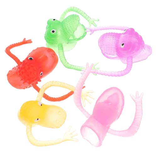 UPKOCH 5st Mini-Dinosaurier- Tierpuppen Monster-handpuppe Mini-fingerpuppen Preise Im Klassenzimmer Strumpffüller Kleine Fingerspielzeuge Fingermonster PVC-Kunststoff von UPKOCH