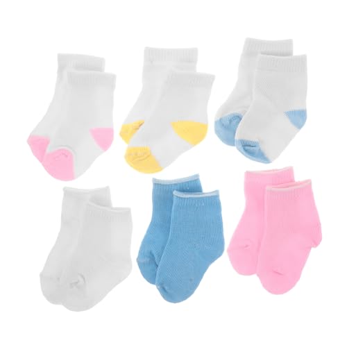 UPKOCH 6 Puppensocken Puppenkostüm Puppe Verkleiden Zubehör So Tun Als Ob Puppe Zubehör Puppenzubehör Mini-socken Spielzeugsocken Puppenkleidungszubehör Socken Für Puppe Stoff von UPKOCH