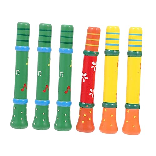 UPKOCH 6 STK Pfeife aus Holz kinderinstrumente Kinder musikinstrumente schulöfell schulm Music Instruments for Piccoloflöte -Pfeife-Spielzeug kreative Pfeife hölzerne Trompeten von UPKOCH