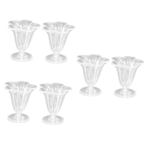 UPKOCH 6 STK Simulationspokal Kocher Winzige Häuser Kochgeschirr Spielzeuge Tassen Mini-kaffeetasse Kleine Hausbecher Mini-Cup-Dekoration Mini-Cup-Modell Plastik Kuchen Tasse EIS von UPKOCH