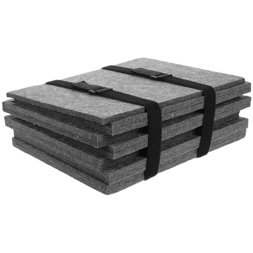 UPKOCH 6 Stück Puzzleteilplatte Zubehör-Rätsel -Kits tragbare Rätsel Fülladapter Puzzlesortierplatte Filztrennwand Puzzlematten-Organizer Puzzle-Sortierfächer gefühlt Dark Grey von UPKOCH