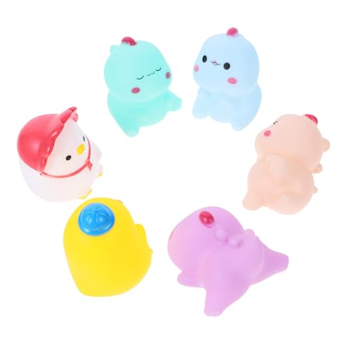 UPKOCH 6 Stück Teiliges Badetierspielzeug Quiekende Badeentchen aus Sicherem Vinyl Buntes Kleinkindspielzeug für Sensorisches Lernen und Handmuskeltraining Geeignet für Badewanne und UPKOCH 6 Stück Teiliges Badetierspielzeug Quiekende Badeentchen aus Sicherem Vinyl Buntes Kleinkindspielzeug für Sensorisches Lernen und Handmuskeltraining Geeignet für Badewanne und von UPKOCH
