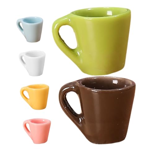 UPKOCH 6 Stück Teiliges Miniatur Kaffeetassen aus Resin Realistische Puppenhaus Dekoration Bunte Mini Becher für DIY Basteln Puppenhaus Zubehör für Rollenspiele und Mini Tee Partys UPKOCH 6 Stück Teiliges Miniatur Kaffeetassen aus Resin Realistische Puppenhaus Dekoration Bunte Mini Becher für DIY Basteln Puppenhaus Zubehör für Rollenspiele und Mini Tee Partys von UPKOCH