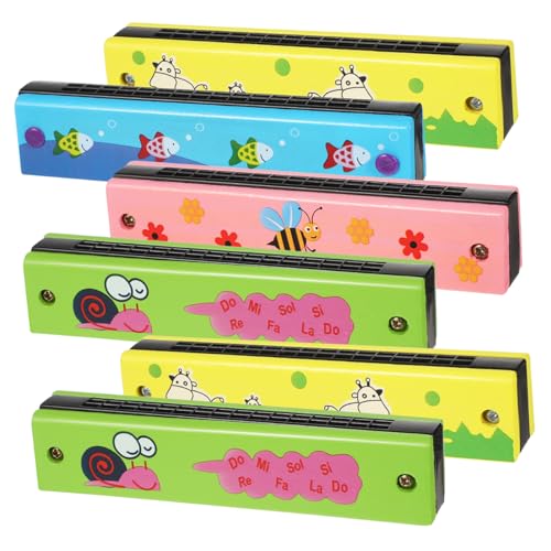 UPKOCH 6 Stück Teiliges Mundharmonika aus Holz Doppelte Reihe Tragbar Kindgerechtes Musikinstrument Spielerfreundlich Vielseitig für Anfänger und Partygeschenke UPKOCH 6 Stück Teiliges Mundharmonika aus Holz Doppelte Reihe Tragbar Kindgerechtes Musikinstrument Spielerfreundlich Vielseitig für Anfänger und Partygeschenke von UPKOCH