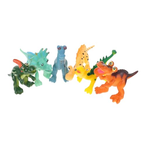 UPKOCH Pädagogisches Dinosaurier-bauspielzeug Für Kinder 6-teilige Simulations-dinosauriermodelle PVC-kinderspielzeug Dinosaurierfiguren Mini-dinosaurierspielzeug Kinderspielzeug von UPKOCH