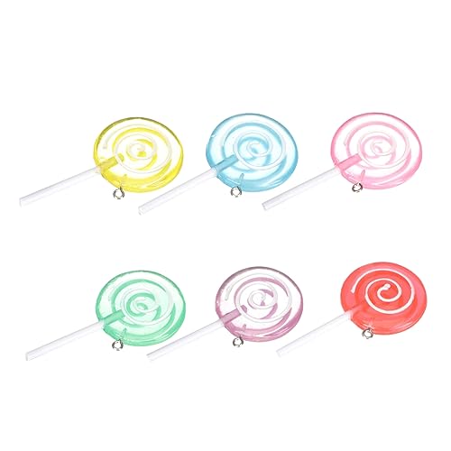 UPKOCH 6pcs Simulation Lollipops Bunte Lollipop -Dekorationen Lollipops Süßigkeiten Dekore von UPKOCH