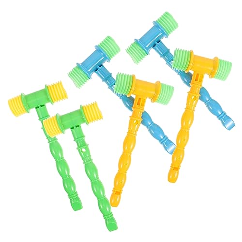 UPKOCH 6st Bb Hammer Hammer Aufblasen Kleinkinder Aufblasbarer Hammer Quietschend Pochendes Babyhammer Lautes Musikspielzeug Mini-schlaghämmer Abs von UPKOCH