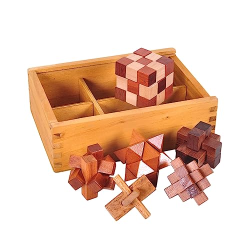 UPKOCH 6st Iq-Puzzle Holz 3D-Puzzle 3D-puzzlekugel Bambus von UPKOCH