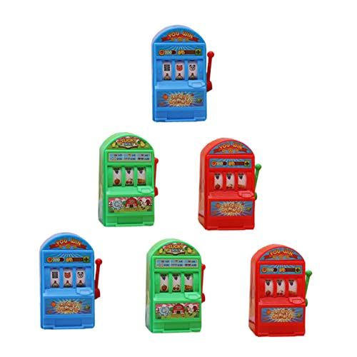 UPKOCH 6st Lotteriemaschine Mini-Spielzeug Mini Spiel Kinderspielzeug Einarmiger Bandit Lustiger Spielautomat Mini-spielautomat Kinder Versorgen Spielautomat Aus Kunststoff Plastik von UPKOCH