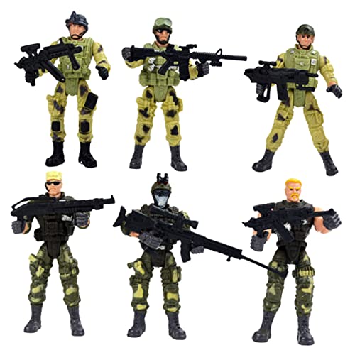 UPKOCH 6st Modell Der Spezialeinheiten Figuren Der Spezialeinheiten Soldat Actionfigur Spielzeug Soldaten-actionfiguren Soldatenmodelle Figuren Spielzeug Zubehör Für Spezialeinheiten von UPKOCH