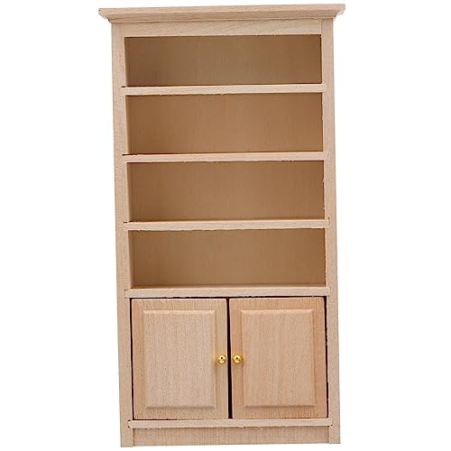 UPKOCH 7 Stück Mini Grüner Schrank Miniaturmöbel Mini Hausmöbel Mini Holzmöbel Micro Szene Bücherregal Mini Studien Bücherregal Mini Holz Bücherregal Dekor Micro Szene von UPKOCH