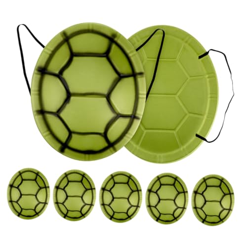 UPKOCH 7 Stück Schildkröte Verkleiden Schildkrötenpanzer-kostüm Dinosaurier Monster-Halloween-Dekorationen Meeresschildkrötenkostüm Für Ninja-kostüm Kostüme Light Green von UPKOCH