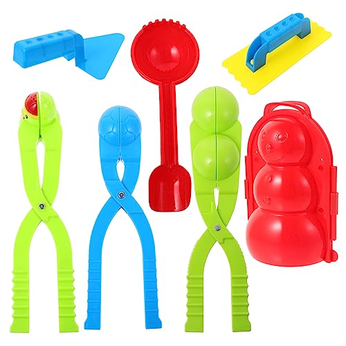 UPKOCH 7 Teiliges Schneeball Maker Set Für Spaßige Schneeball Und Sandball Spielzeuge Für Outdoor Aktivitäten Inklusive Schneeballformer Und Robustem Clip Für Kreative Winterspiele von UPKOCH