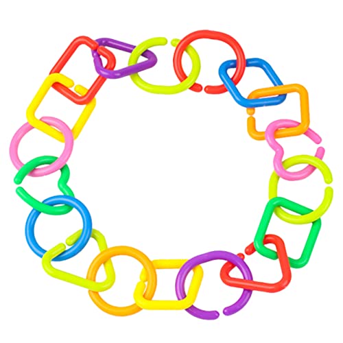 UPKOCH 75 Stücke Geometrische Link Kette Spielzeug für Babys Sensorisches Spielzeug mit Ringen Vielseitig Einsetzbar für Frühförderung Hochstuhl Kinderwagen und Gitterbett UPKOCH 75 Stücke Geometrische Link Kette Spielzeug für Babys Sensorisches Spielzeug mit Ringen Vielseitig Einsetzbar für Frühförderung Hochstuhl Kinderwagen und Gitterbett von UPKOCH