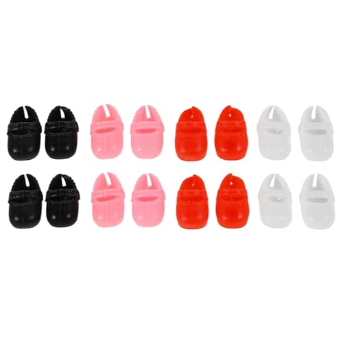 UPKOCH 8 Paar Puppenschuhe Fingerschuhe Für Puppen Mini Fingerschuhe Mädchen 17 cm Puppenzubehör Für Puppen Schrank Kostümzubehör von UPKOCH