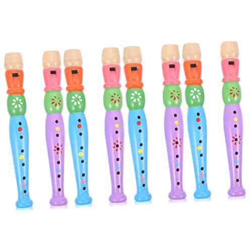 UPKOCH 8 STK 6-Loch-Piccolo Blasinstrument Für Kinder Flötenreinigungsset Flötenspielzeug Für Kinder Professionelle Blockflöteninstrument Für Kinder Musikinstrumente Für Kinder Holz von UPKOCH