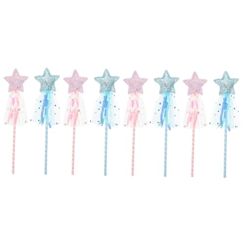 UPKOCH 8 STK Zauberstab Kinder Party kinderparty spilzeug Dekoration Party Toy for The Teachers Sternenstab Kinder-Fee-Sticks-Spielzeug dekorativer Feenstab Zauberstäbe der Engelsfee PVC von UPKOCH