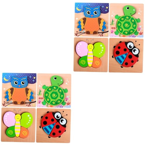 UPKOCH 8 Sätze 3D-Puzzles Für Kinder Puzzletisch Holzpuzzle Für Jungen Kinderpuzzles Aus Holz Holzpuzzles Für Kinder Hölzern von UPKOCH