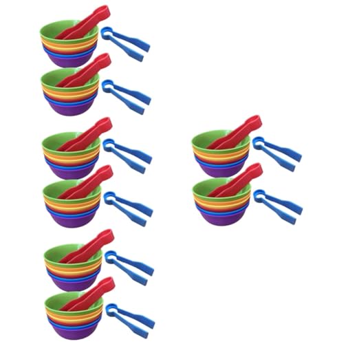 UPKOCH 8 Sets Klassifizierungsbecher Farbsortierspielzeug Sortierspiel Lernspielzeug Sortierschalen Und Pinzette Intelligenzspielzeug Sensorisches Spielzeug Lustige Spielzeuge von UPKOCH