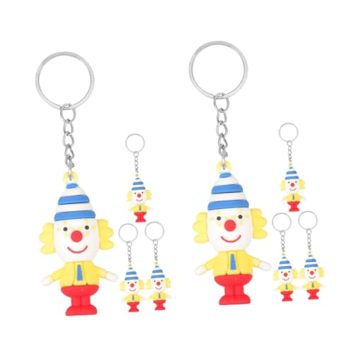 UPKOCH 8 Stk Clown-Puppen-Schlüsselanhänger Clown Schlüsselanhänger Schlüsseldekoration Horror-Schlüsselanhänger Mini-Clown-Figuren Taschenanhänger Schlüsselanhänger für Geldbörse ， von UPKOCH