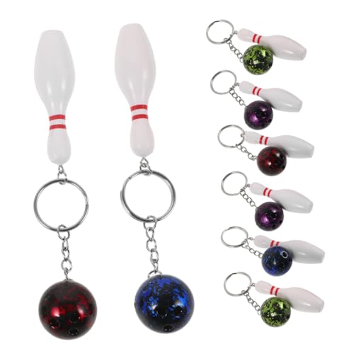 UPKOCH 8 Stück Bowling Schlüsselanhänger Bowling Pin Keychains in Blau Lila Grün Rot Langlebige Sportanhänger als Mitgebsel für Kindergeburtstag Party und DIY Souvenir UPKOCH 8 Stück Bowling Schlüsselanhänger Bowling Pin Keychains in Blau Lila Grün Rot Langlebige Sportanhänger als Mitgebsel für Kindergeburtstag Party und DIY Souvenir von UPKOCH
