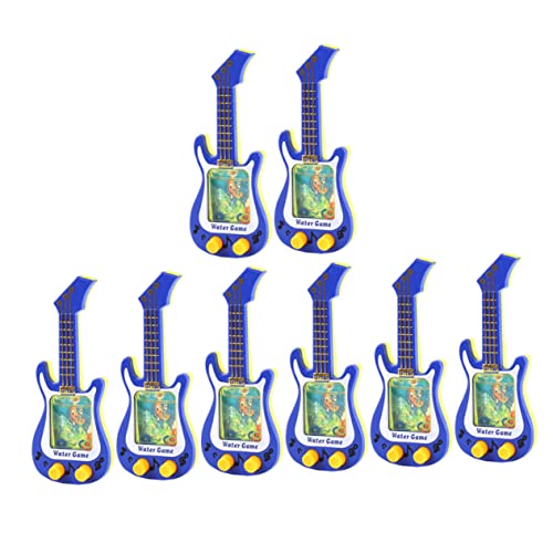 UPKOCH 8 Stück Gitarrenringmaschine Druckknopf Wasserspielzeug Pool Wurfringspielzeug Aufblasbares Poolspiel Wasserwurfspiel Wasserringspielzeug Gitarrenform Wasserringspielzeug von UPKOCH