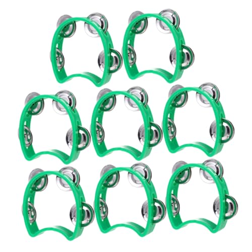 UPKOCH 8 Stück Grünes Teiliges Tamburin mit Metallglöckchen Dicke Konstruktion Rhythmisches Musikinstrument für Frühkindliche Musikförderung Teamspiel und Kreative Klangentdeckung UPKOCH 8 Stück Grünes Teiliges Tamburin mit Metallglöckchen Dicke Konstruktion Rhythmisches Musikinstrument für Frühkindliche Musikförderung Teamspiel und Kreative Klangentdeckung von UPKOCH