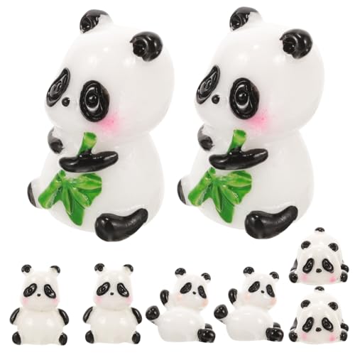 UPKOCH 8 Stück Mini Panda Ornament Panda Modell Panda Tierpanda Süßer Panda Touch Display Bär Panda Figur Plüschdrache Roter Panda Panda Geburtstagsaufsatz von UPKOCH