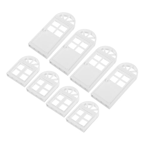 UPKOCH 8 Stück Puppenhaus Architekturmodell Winzige Tür Mini Fensterrahmen Modell Mini Puppenhaus Fensterrahmen Miniatur Puppenhäuser Dekoration Weißer UPKOCH 8 Stück Puppenhaus Architekturmodell Winzige Tür Mini Fensterrahmen Modell Mini Puppenhaus Fensterrahmen Miniatur Puppenhäuser Dekoration Weißer von UPKOCH