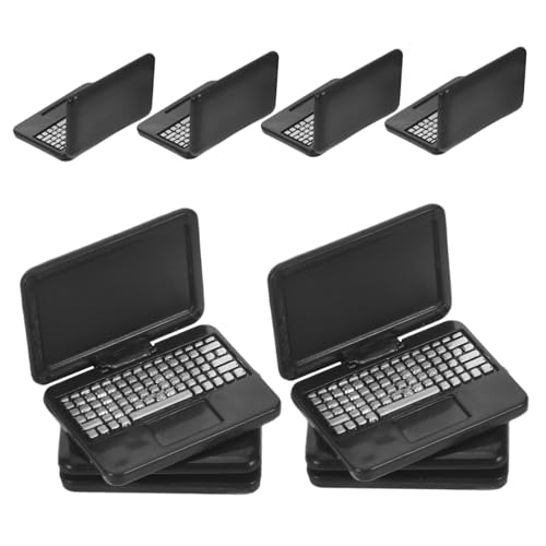 UPKOCH 8 Stück Puppenhaus Laptop Puppenhaus Miniaturen Möbel Laptop Miniatur Modell Winziger Mini Zubehör Spielcomputer Schwarzer Kunststoff UPKOCH 8 Stück Puppenhaus Laptop Puppenhaus Miniaturen Möbel Laptop Miniatur Modell Winziger Mini Zubehör Spielcomputer Schwarzer Kunststoff von UPKOCH