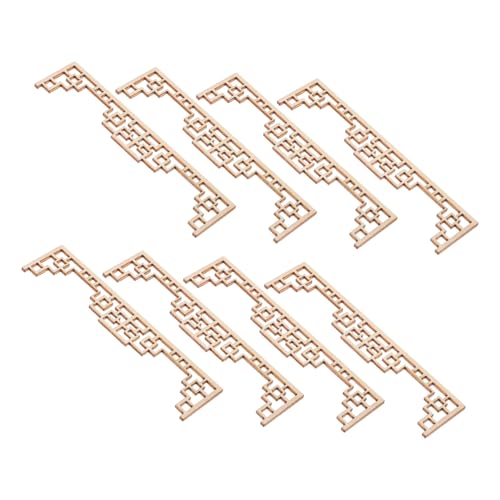 UPKOCH 8 Stück Teiliges Miniatur Dekor Chinesischer Stil Faltbare Holz Trennwand für Puppenhaus Authentisches DIY Modell aus Naturbelassenem Holz Geeignet für Puppenhäuser und Sandtisch UPKOCH 8 Stück Teiliges Miniatur Dekor Chinesischer Stil Faltbare Holz Trennwand für Puppenhaus Authentisches DIY Modell aus Naturbelassenem Holz Geeignet für Puppenhäuser und Sandtisch von UPKOCH