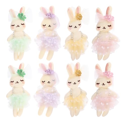 UPKOCH 8 süße Plüschhasenpuppen: Kleine Osterkörbchen mit ausgestopften Kaninchen – Ballett-Tierspielzeug für Mädchen – Geschenke für Feiertage – Kinderzimmer-Ornamente UPKOCH 8 süße Plüschhasenpuppen: Kleine Osterkörbchen mit ausgestopften Kaninchen – Ballett-Tierspielzeug für Mädchen – Geschenke für Feiertage – Kinderzimmer-Ornamente von UPKOCH