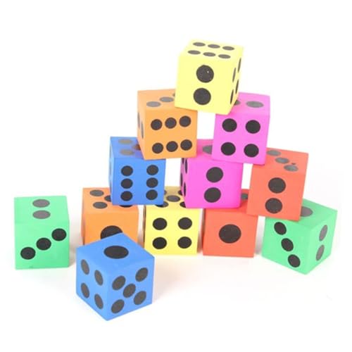 UPKOCH 8St Würfeln Indoor Spiele Game of dice Party-Spielzeug Indoor-Spiele Unterhaltungswürfel Bunte Würfel Würfelspielzeug für Kinder große Würfel Spiel Würfel Würfelspiel für Kinder von UPKOCH