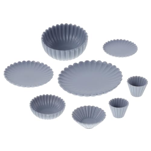 UPKOCH 8pcs Miniatur -tischgeschirr Winziges Tarif Warces Mini Cup Teller Schalen Spielzeug Winzige Ornamente von UPKOCH