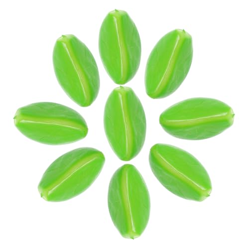 UPKOCH 9Pcs künstlicher Knoblauch vorratsregal küche küchenwage gefälschte Gemüse-Foto-Requisiten Simulation Knoblauch pflanzliches realistisches Knoblauchzehenmodell PVC Green von UPKOCH