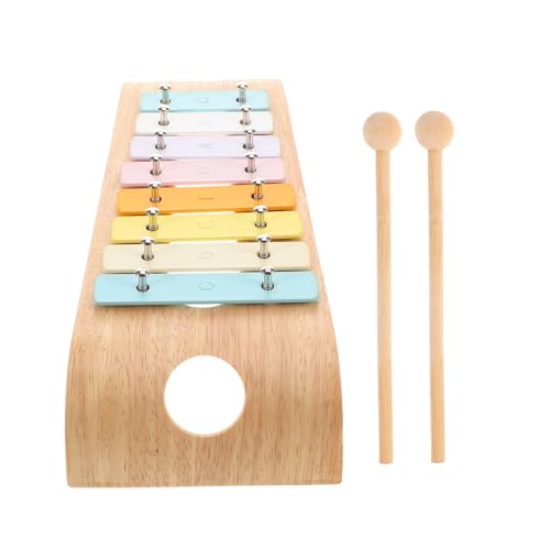 UPKOCH Bayin Daqin Kinderinstrumente musikinstrumente für Montessori-Musikinstrumente Musikalisches für Kleinkinder Glockenspiel Xylophon-Percussion-Kit hölzern von UPKOCH