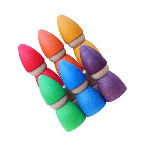 UPKOCH Buntes Holzpuppen Spielset Pädagogische Farbenerkennung Stapelbare Bauklötze Motorische für Kleinkinder und Vorschulkinder Geeignet für Spielerisches Lernen und Farberkennung UPKOCH Buntes Holzpuppen Spielset Pädagogische Farbenerkennung Stapelbare Bauklötze Motorische für Kleinkinder und Vorschulkinder Geeignet für Spielerisches Lernen und Farberkennung von UPKOCH